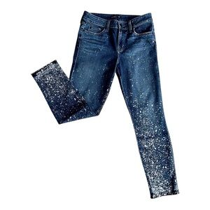 Level 99 Galaxy Wash‎ Skinny Cropped Jeans Size 27